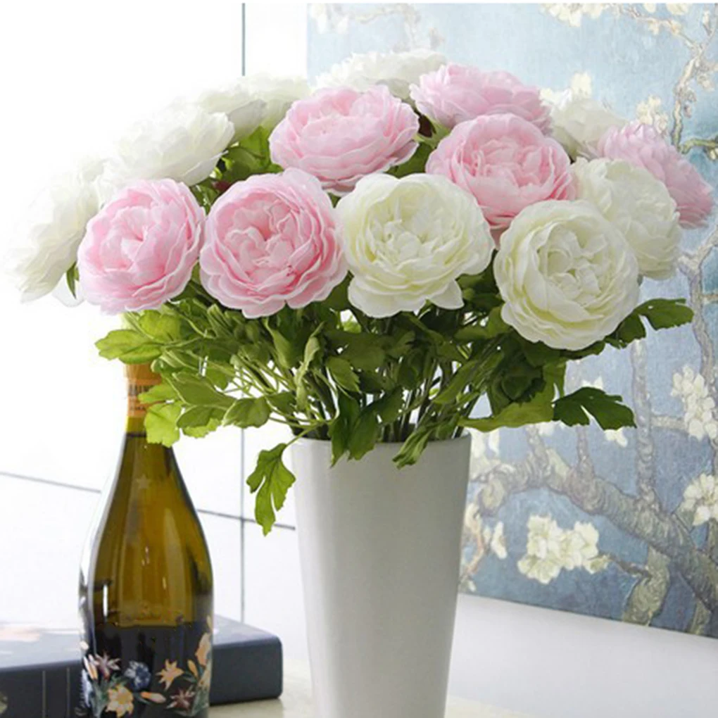 Artificial Peony Silk Flowers Bouquet Home Office Decor Weding decorations 5 Color
Artificial Peony Silk Flowers Bouquet Home Office Decor Weding decorations 5 Color