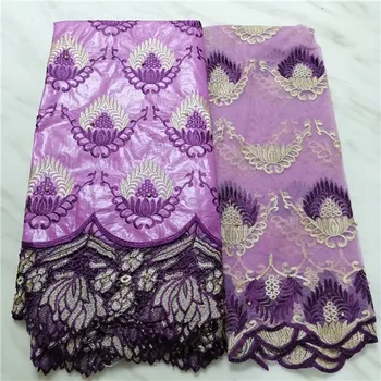 Pretty embroidery African cotton jacquard bazin lace fabric and 2y French net lace fabric for party EBN34
Pretty embroidery African cotton jacquard bazin lace fabric and 2y French net lace fabric for party EBN34