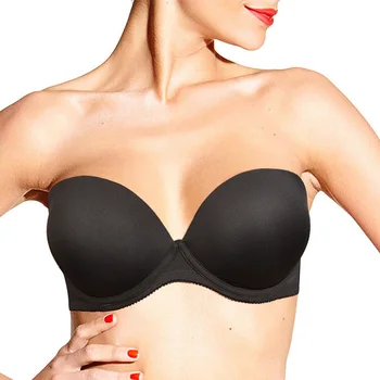 Sexy Women Strapless Bras Wedding Push Up Thick Padded black Bra with adjusted straps A B C D E 70 75 80 85 90 95
Sexy Women Strapless Bras Wedding Push Up Thick Padded black Bra with adjusted straps A B C D E 70 75 80 85 90 95