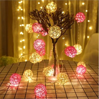 LED String Lights 5M 28pcs Handmade White Pink Rattan Balls led String Lights Fairy Party Wedding light,Patio,Home room Decor
LED String Lights 5M 28pcs Handmade White Pink Rattan Balls led String Lights Fairy Party Wedding light,Patio,Home room Decor
