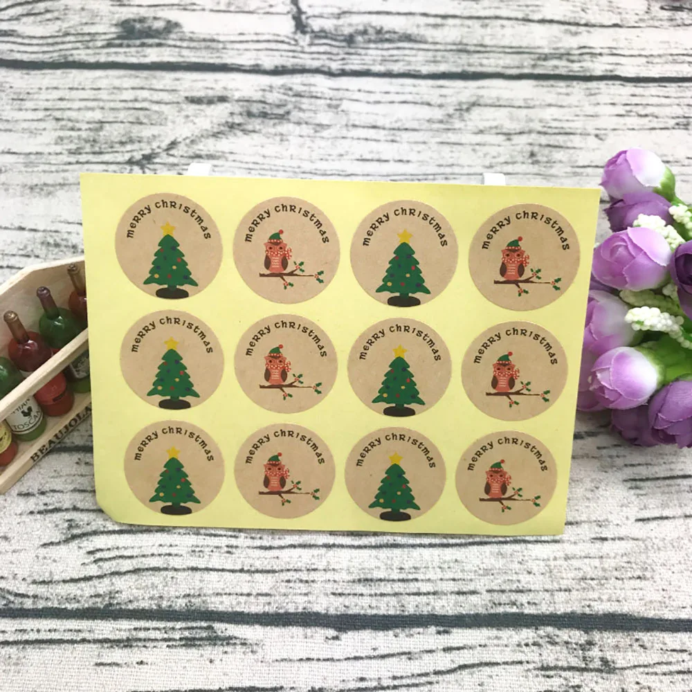 120pcs Christmas Style Tree Bird Food Tag Section Seal Label Package Bakery Chocolate Cookies Cake Adhesive Scrapbooking Sticker
120pcs Christmas Style Tree Bird Food Tag Section Seal Label Package Bakery Chocolate Cookies Cake Adhesive Scrapbooking Sticker