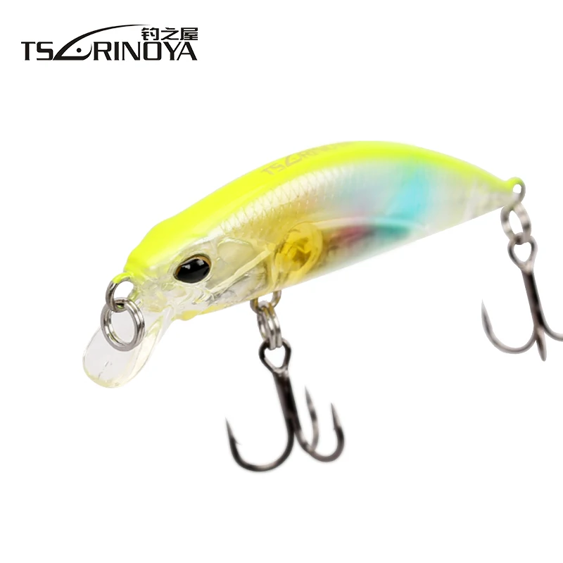 DW63 TSURINOYA Mini Sinking Minnow Hard Fishing Lure 5cm/ 5g Minnow Bait Movable Steel Balls With Treck Hook
DW63 TSURINOYA Mini Sinking Minnow Hard Fishing Lure 5cm/ 5g Minnow Bait Movable Steel Balls With Treck Hook