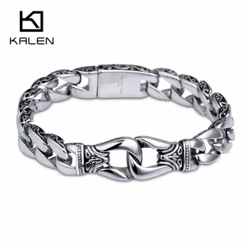 KALEN Stainless Steel Handcuff Charm Bracelet For Men 22cm High Polished Cuban Chain Wristband Homme Jewelry
KALEN Stainless Steel Handcuff Charm Bracelet For Men 22cm High Polished Cuban Chain Wristband Homme Jewelry