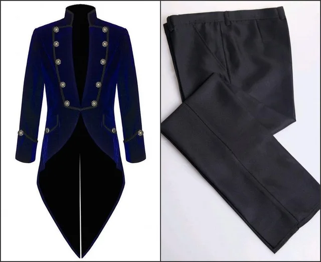 Velvet Bule Swallow Tailed Coat Custom Made Fashion Men Suits Formal Party Prom Blazer Latest Coat Pant 2017 Hot SaleJacket+Pant 
Velvet Bule Swallow Tailed Coat Custom Made Fashion Men Suits Formal Party Prom Blazer Latest Coat Pant 2017 Hot SaleJacket+Pant
