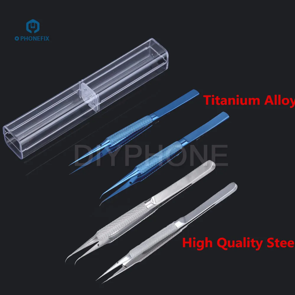 PHONEFIX Precision Titanium Alloy Tweezers Fine Tip Nipper Ultra Straight Curved Anti Corrosion Tweezers For Mobile Phone Repair
PHONEFIX Precision Titanium Alloy Tweezers Fine Tip Nipper Ultra Straight Curved Anti Corrosion Tweezers For Mobile Phone Repair