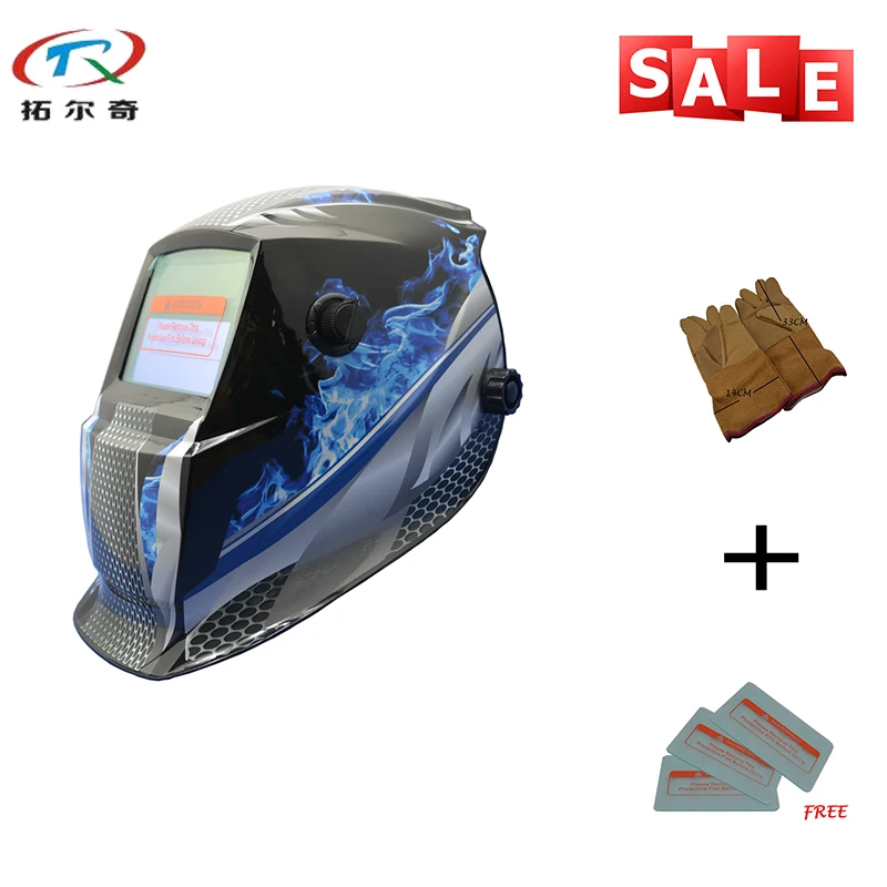 Chameleon Glass Lens Filter Welder Mask Industrial MIG TIG Safety Blue Lightening Auto-Darkening Welding Helmet GD01-2200de-YG
Chameleon Glass Lens Filter Welder Mask Industrial MIG TIG Safety Blue Lightening Auto-Darkening Welding Helmet GD01-2200de-YG