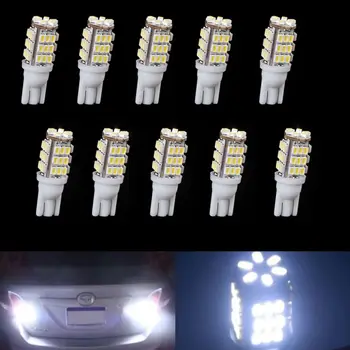 

10 x T10 Cool White Car 42-SMD Backup Reversing LED Light Bulbs 921 912 906 168 W5W Car Reading Lights license plate light