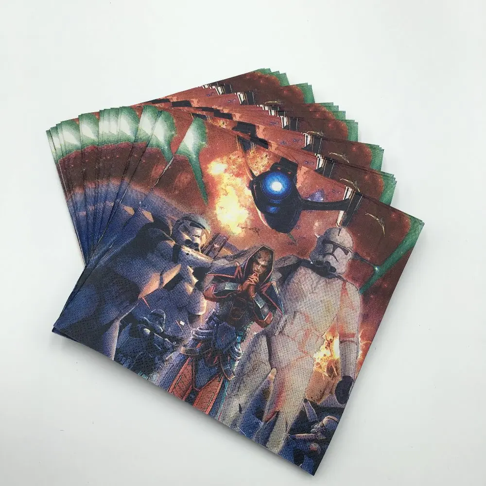 20pcs Star War theme paper napkins happy birthday party supplies Star war paper tissue for 20 people use party decoration
20pcs Star War theme paper napkins happy birthday party supplies Star war paper tissue for 20 people use party decoration