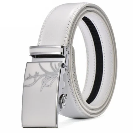 New Men's White Belts Luxury Man Fashion Genuine Leather Cowskin Belt for Men High Quality Automatic Buckle Male Waist Strap
New Men's White Belts Luxury Man Fashion Genuine Leather Cowskin Belt for Men High Quality Automatic Buckle Male Waist Strap