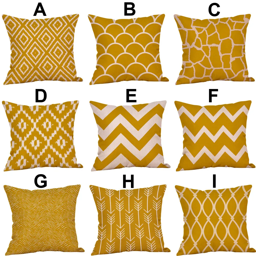 Printing Mustard Pillow Case Yellow Geometric Fall Autumn Cushion Cover Pillowcases Decorative Pillows 45cm*45cm 10Aug 15
Printing Mustard Pillow Case Yellow Geometric Fall Autumn Cushion Cover Pillowcases Decorative Pillows 45cm*45cm 10Aug 15