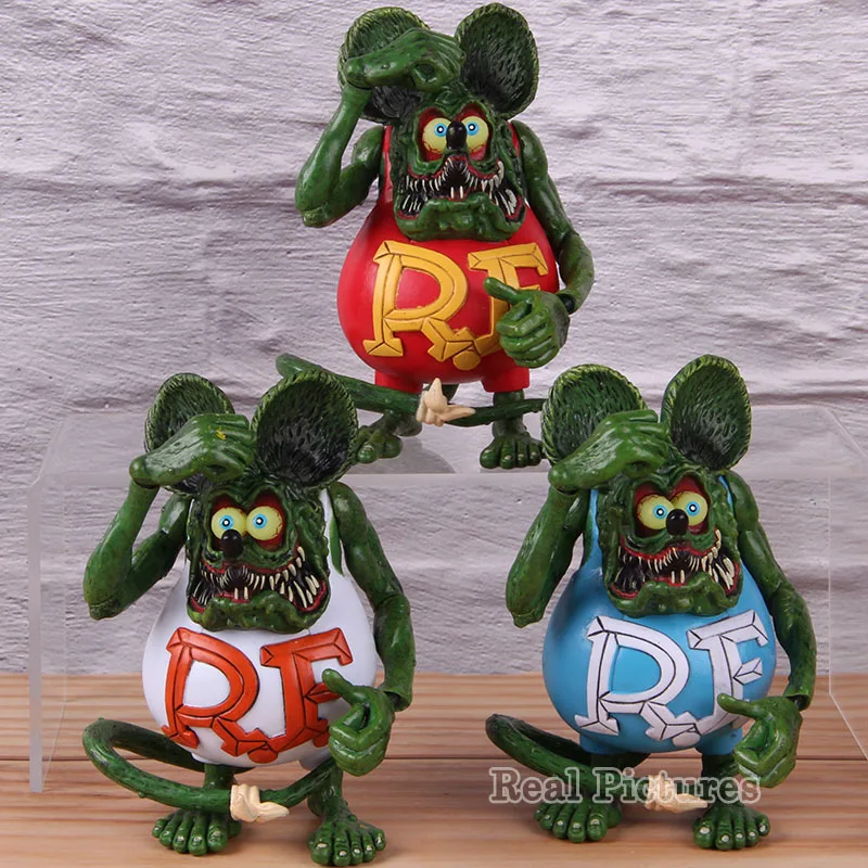 Tales of the Rat Fink Action Model Toy the Crazy Rat Fink 3 Colors PVC Movie Collectible Figure 12cm
Tales of the Rat Fink Action Model Toy the Crazy Rat Fink 3 Colors PVC Movie Collectible Figure 12cm