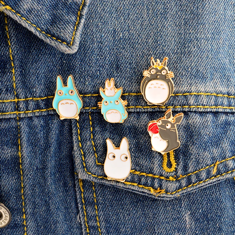 5PCS/SET My Neighbor Totoro Pins Cartoon Hard enamel lapel pins Badges Brooches Totoro Jewelry Cute Kawaii jewelry For girls
5PCS/SET My Neighbor Totoro Pins Cartoon Hard enamel lapel pins Badges Brooches Totoro Jewelry Cute Kawaii jewelry For girls