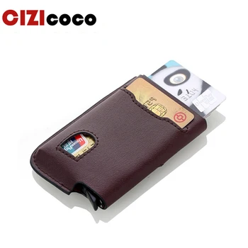 Genuine Leather Aluminium Antitheft RFID Card Holder Blocking Mini Wallet Simple Fashion Men Women Credit Card Holder
Genuine Leather Aluminium Antitheft RFID Card Holder Blocking Mini Wallet Simple Fashion Men Women Credit Card Holder