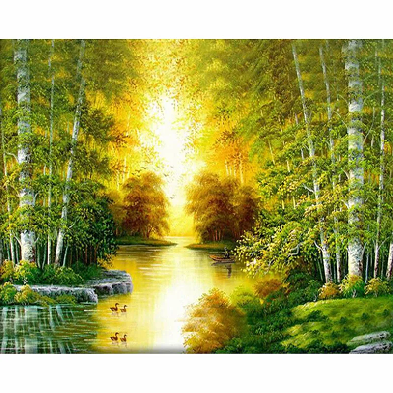 DIY Full Square Diamond 5D Diamond Painting Spring Forest Landscape Embroidery Cross Stitch Rhinestone Mosaic Unframed ZX3055
DIY Full Square Diamond 5D Diamond Painting Spring Forest Landscape Embroidery Cross Stitch Rhinestone Mosaic Unframed ZX3055