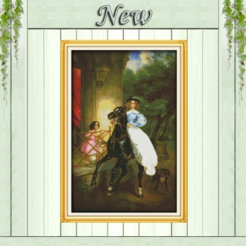 The horse riding woman home Decor paintings counted printed on canvas DMC 11CT 14CT kits Cross Stitch embroidery needlework Sets
The horse riding woman home Decor paintings counted printed on canvas DMC 11CT 14CT kits Cross Stitch embroidery needlework Sets