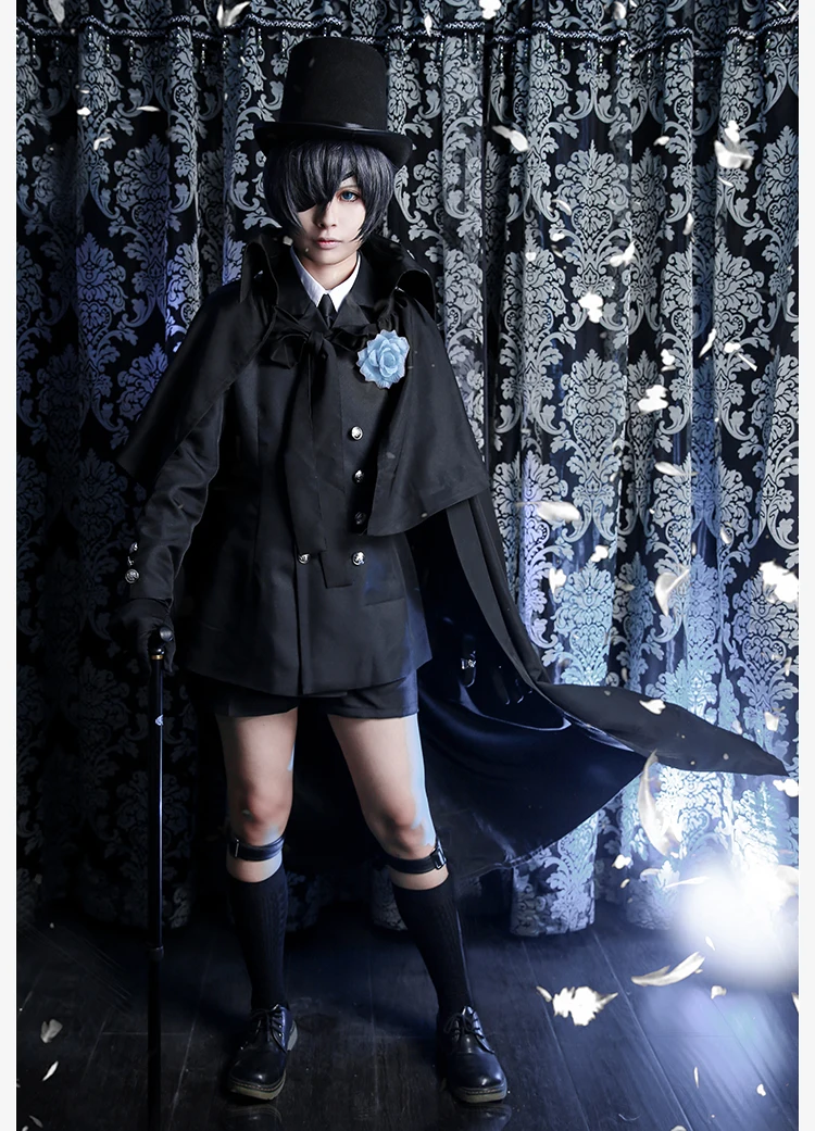 Ciel Phantomhive Cos Halloween Party Japanese Anime Tuxedo Dress Man Woman Black Butler Kuroshitsuji Cosplay Costume
Ciel Phantomhive Cos Halloween Party Japanese Anime Tuxedo Dress Man Woman Black Butler Kuroshitsuji Cosplay Costume