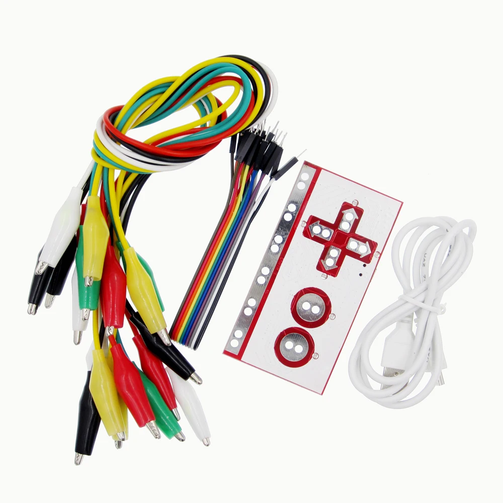 MK Set Deluxe Kit with MaKey Kit With Type-C USB Cable Dupond Line Alligator Clips for Children
MK Set Deluxe Kit with MaKey Kit With Type-C USB Cable Dupond Line Alligator Clips for Children