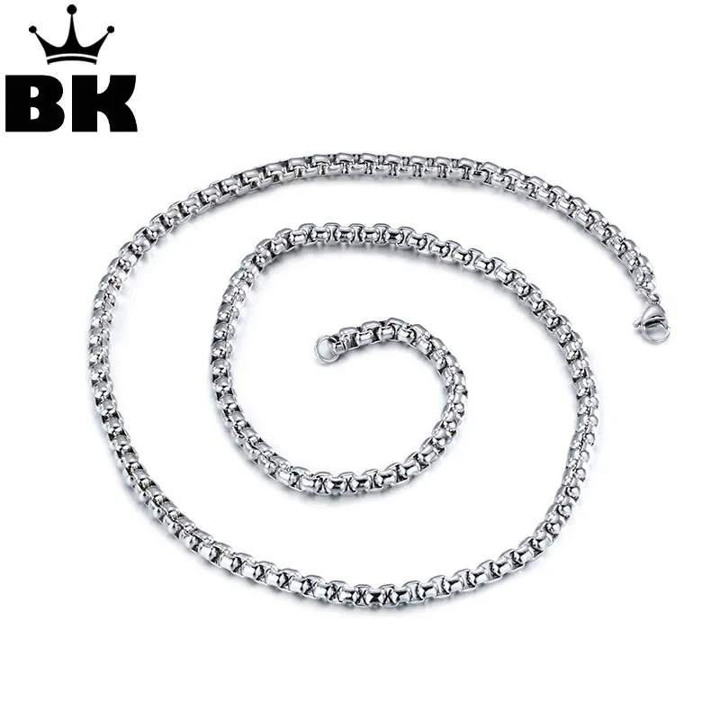 Fashion Stainless Steel Men Women Round Box Chain Necklace 5mm Width 75cm Long Unisex Wholesale Necklace
Fashion Stainless Steel Men Women Round Box Chain Necklace 5mm Width 75cm Long Unisex Wholesale Necklace