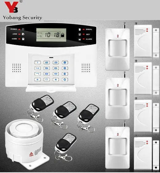 YobangSecurity Wireless Alarm Systems Security Home Metal Remote Control Spanish Russian Italian Czech Voice Door 433MHz Sensor
YobangSecurity Wireless Alarm Systems Security Home Metal Remote Control Spanish Russian Italian Czech Voice Door 433MHz Sensor