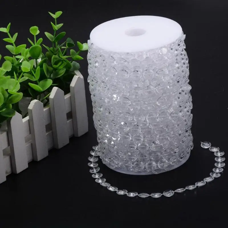 1Roll 10m Crystal Beads Curtains Garland Diamond Acrylic String Bead Curtains DIY Home Hanging Curtain Wedding Party Decoration
1Roll 10m Crystal Beads Curtains Garland Diamond Acrylic String Bead Curtains DIY Home Hanging Curtain Wedding Party Decoration