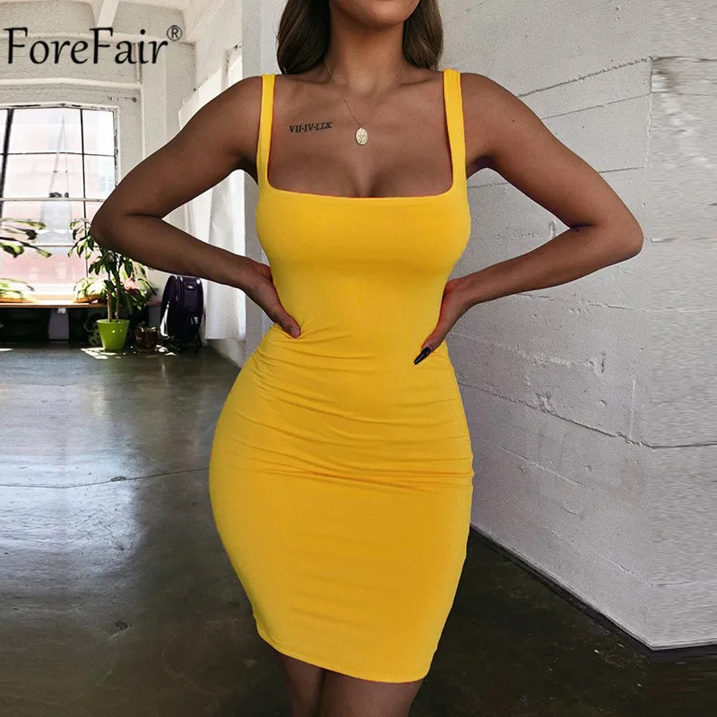 Forefair Sleeveless Backless Sexy Bodycon Party Dress Women Summer Off Shoulder Elegant Mini Dress Neon Yellow Black Plus Size
Forefair Sleeveless Backless Sexy Bodycon Party Dress Women Summer Off Shoulder Elegant Mini Dress Neon Yellow Black Plus Size