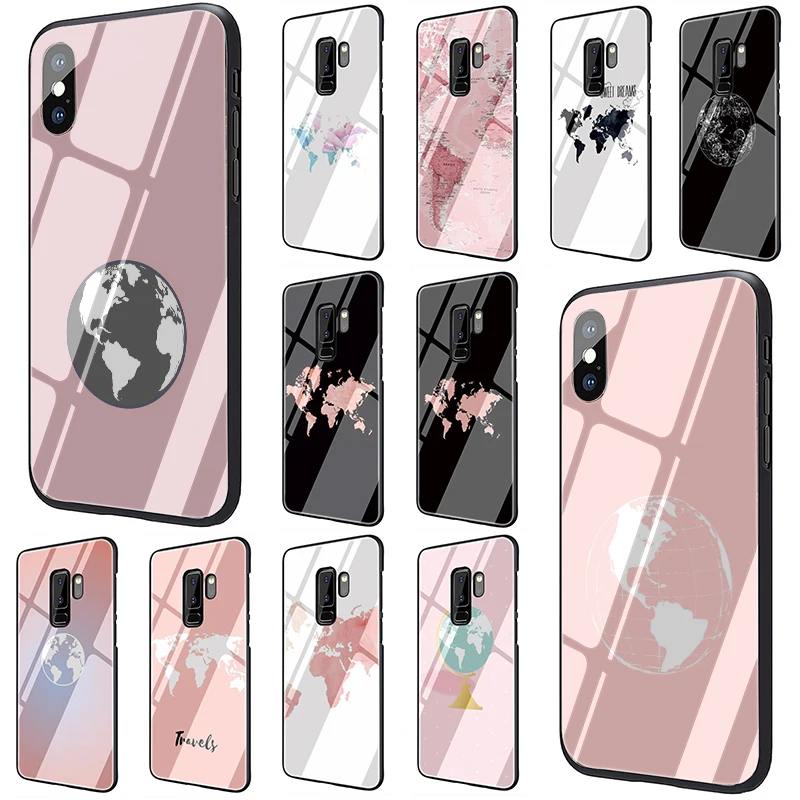 Pink World Map Tempered Glass phone case for Samsung Galaxy S7 Edge S8 S9 S10 Plus Note 8 9 A10 A20 A30 A40 A50 A60 A70
Pink World Map Tempered Glass phone case for Samsung Galaxy S7 Edge S8 S9 S10 Plus Note 8 9 A10 A20 A30 A40 A50 A60 A70