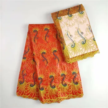 (5+2) Luxury wedding/party African cotton jacquard bazin fabric with 2y French net lace fabric for party dress LWBN8
(5+2) Luxury wedding/party African cotton jacquard bazin fabric with 2y French net lace fabric for party dress LWBN8