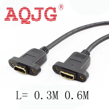 1.4V HDMI A Type Fmale to HDMI Female Extension Cord Screw Holes Lock Panel Mount Cable with screws 1ft 30cm 60CM AQJG
1.4V HDMI A Type Fmale to HDMI Female Extension Cord Screw Holes Lock Panel Mount Cable with screws 1ft 30cm 60CM AQJG
