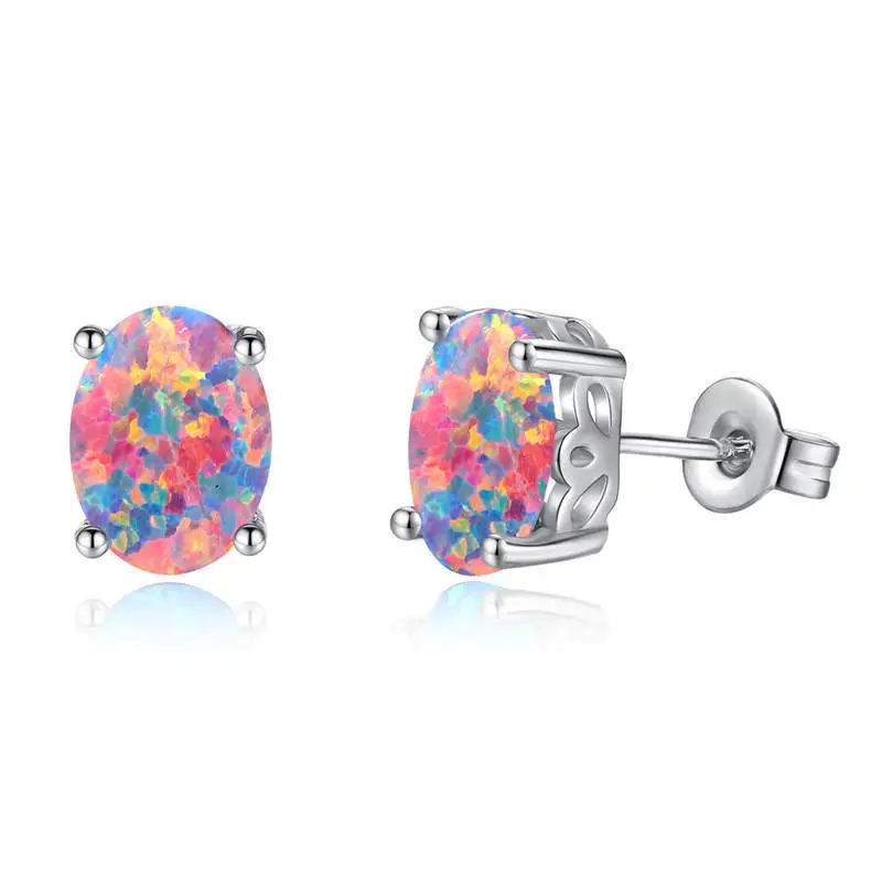 Trendy Fire Opal Stud Earrings For Women Rainbow Birthstone Wedding Earring Studs Ocean Style Fashion Earrings Gift For Girl
Trendy Fire Opal Stud Earrings For Women Rainbow Birthstone Wedding Earring Studs Ocean Style Fashion Earrings Gift For Girl