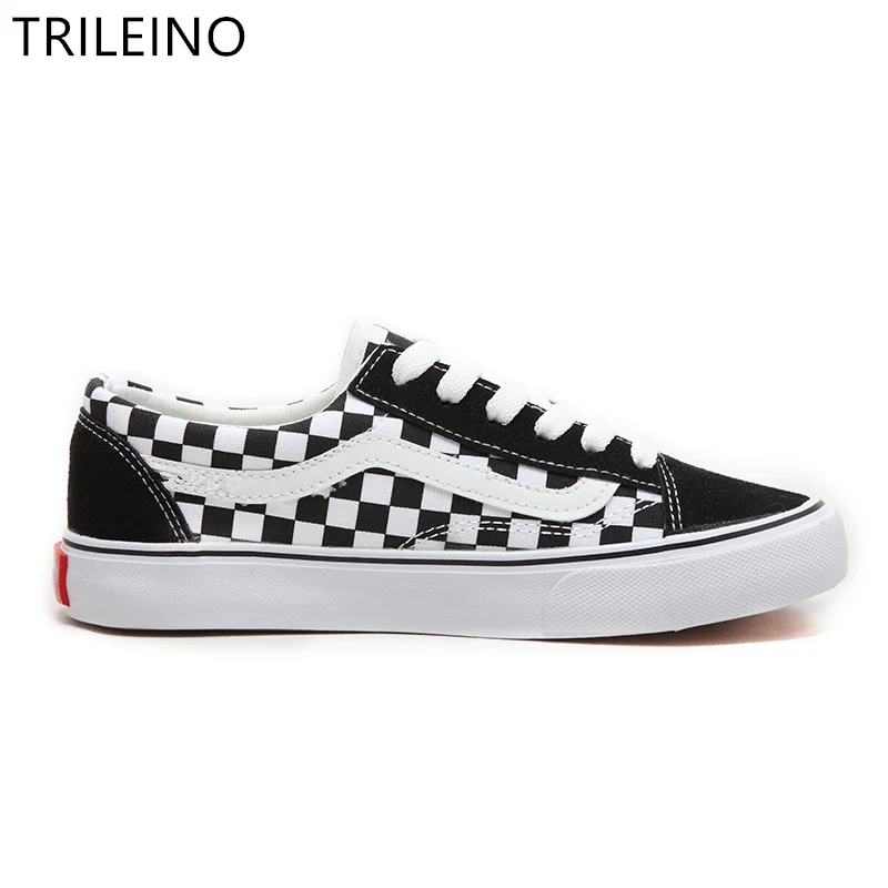 TRILEINO low-top CLASSICS Unisex Old Skool MEN Black white checkerboard shoes lattice Skate shoes women Vulcanized canvas shoes
TRILEINO low-top CLASSICS Unisex Old Skool MEN Black white checkerboard shoes lattice Skate shoes women Vulcanized canvas shoes