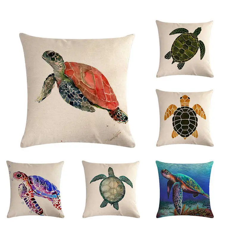 Sea turtle Pillow Cover Sofa Watercolor Sea life Beach Cushion Cover Home Decor Decorativos sofa 45X45cm
Sea turtle Pillow Cover Sofa Watercolor Sea life Beach Cushion Cover Home Decor Decorativos sofa 45X45cm