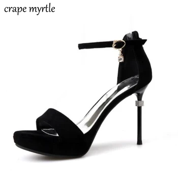 Fashion Women Sandals Female Sexy Ankle Strap High Heels Suede Party Shoes Open Toe Buckle Cover Heels Ladies Stiletto YMA382
Fashion Women Sandals Female Sexy Ankle Strap High Heels Suede Party Shoes Open Toe Buckle Cover Heels Ladies Stiletto YMA382
