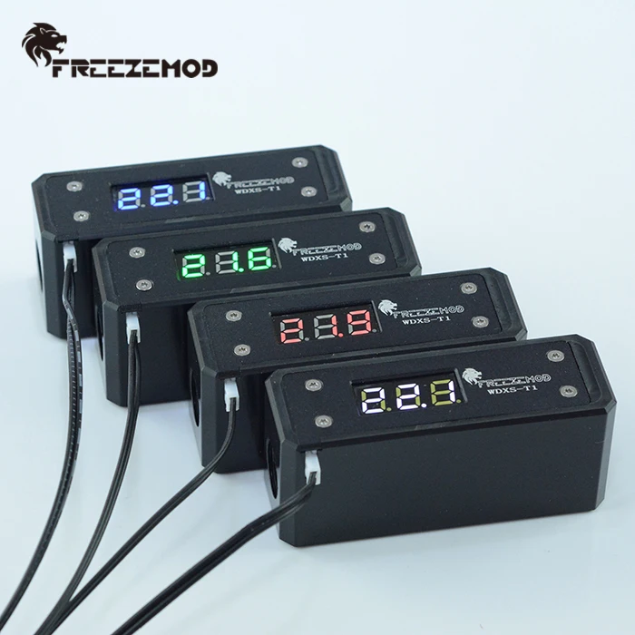 FREEZEMOD black version computer pc water cooler temperature sense POM digital monitoring straight through.WDXS-T1
FREEZEMOD black version computer pc water cooler temperature sense POM digital monitoring straight through.WDXS-T1