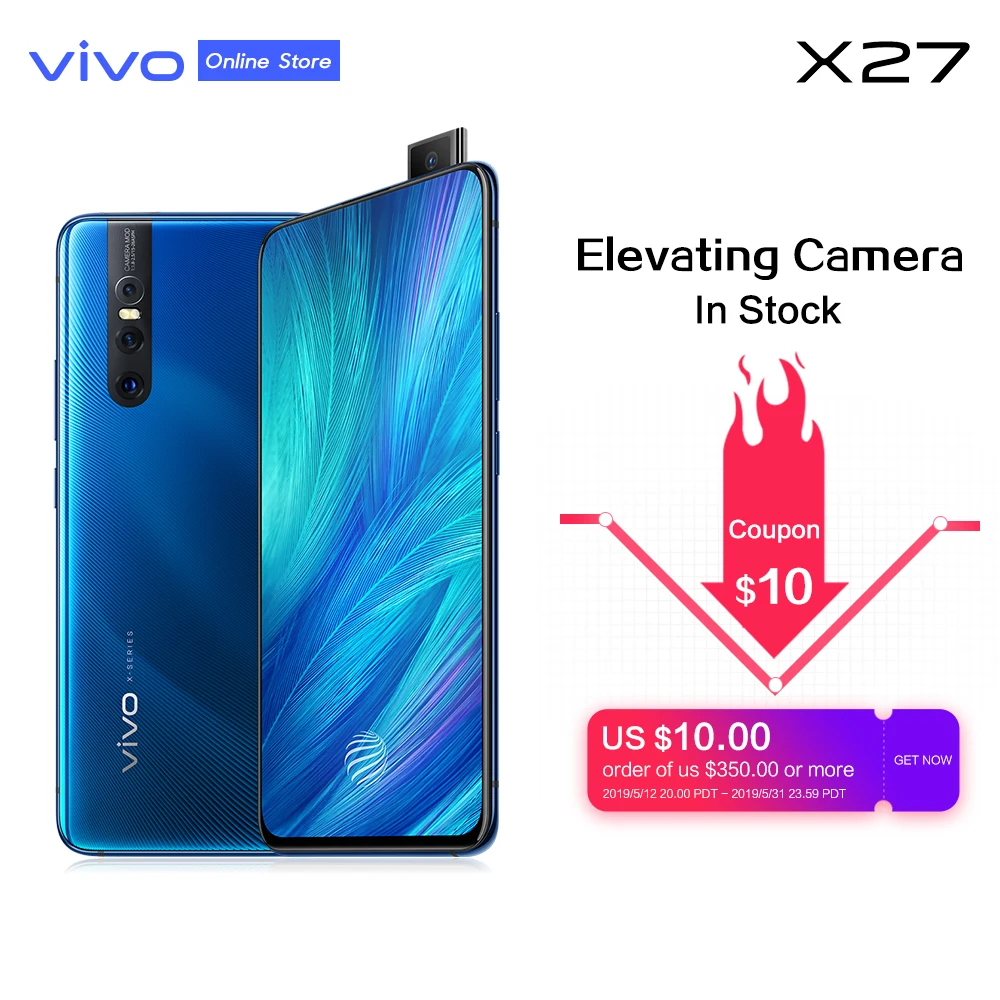 Global ROM vivo X27 Mobile Phone 8G RAM 128G ROM 48.0MP Elevating Camera IMX586 Sensor 4000mAh Battery Android 9.0 Smartphone
Global ROM vivo X27 Mobile Phone 8G RAM 128G ROM 48.0MP Elevating Camera IMX586 Sensor 4000mAh Battery Android 9.0 Smartphone