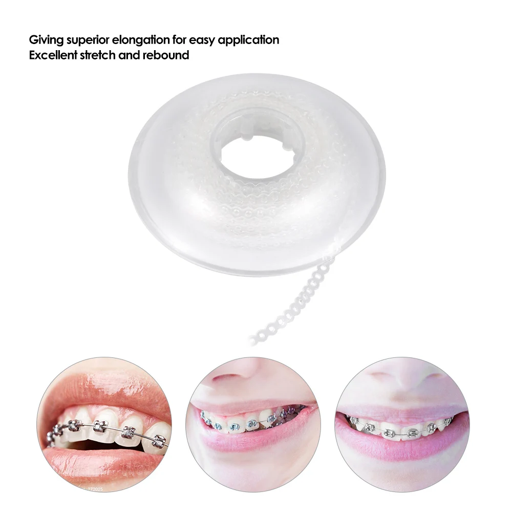 1Pc Dental Orthodontic Appliances Rubber Spool High Strength Teeth Elastic Ultra Power Chains Transparent Orthodontics Materials
1Pc Dental Orthodontic Appliances Rubber Spool High Strength Teeth Elastic Ultra Power Chains Transparent Orthodontics Materials