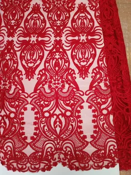 Red Embroidered Tulle Mesh Lace Nigerian Lace Fabric nice looking African French Net Lace Fabric for party dress
Red Embroidered Tulle Mesh Lace Nigerian Lace Fabric nice looking African French Net Lace Fabric for party dress
