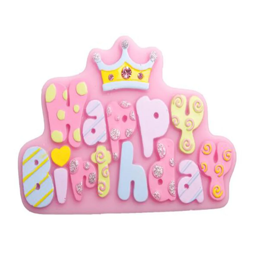 Happy Birthday English fondant cake mold silicone mold chocolate birthday cake decoration mold DIY bakeware cake candle molds
Happy Birthday English fondant cake mold silicone mold chocolate birthday cake decoration mold DIY bakeware cake candle molds