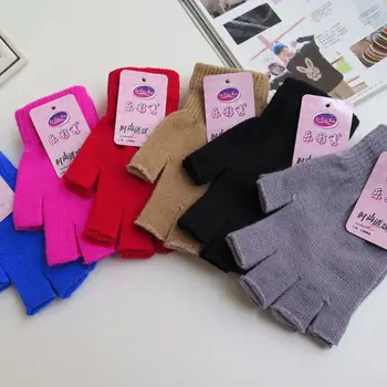 Women Men Unisex Knitted Stretch Half Finger Fingerless Short Gloves Solid Color Elastic Mittens Wrist Length Winter Warm Workou
Women Men Unisex Knitted Stretch Half Finger Fingerless Short Gloves Solid Color Elastic Mittens Wrist Length Winter Warm Workou