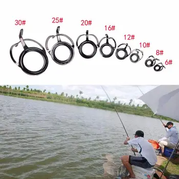 75Pcs 8 Size Dual Legs Stainless Steel Fishing Rod Guides Top Tips Set Eye Rings
75Pcs 8 Size Dual Legs Stainless Steel Fishing Rod Guides Top Tips Set Eye Rings