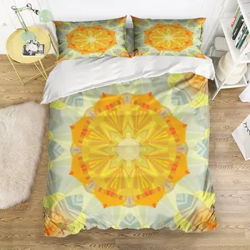 Soft Duvet Cover Mandala Inspired Round Print Bedding Set Washed Microfiber Comfy Pillow Shams 4 Pieces Sets with Zipper Closure
Soft Duvet Cover Mandala Inspired Round Print Bedding Set Washed Microfiber Comfy Pillow Shams 4 Pieces Sets with Zipper Closure