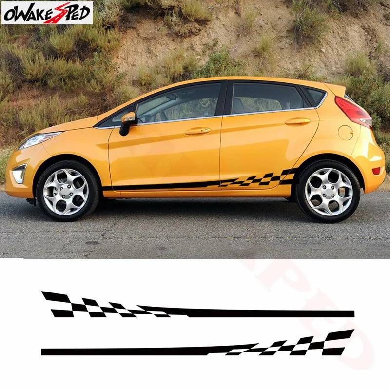 Racing Sport Lattice Graphics Car Side Skirt Decor Stickers Auto Body Door Vinyl Decal For Ford Fiesta Accessories Sticker
Racing Sport Lattice Graphics Car Side Skirt Decor Stickers Auto Body Door Vinyl Decal For Ford Fiesta Accessories Sticker