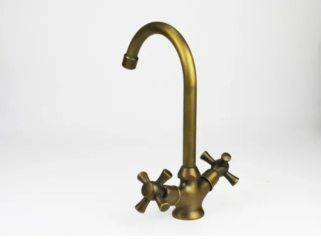 Antique Brass Single Hole Dual Handles Copper Kitchen Water Tap,Deck Mounted, free shipping
Antique Brass Single Hole Dual Handles Copper Kitchen Water Tap,Deck Mounted, free shipping