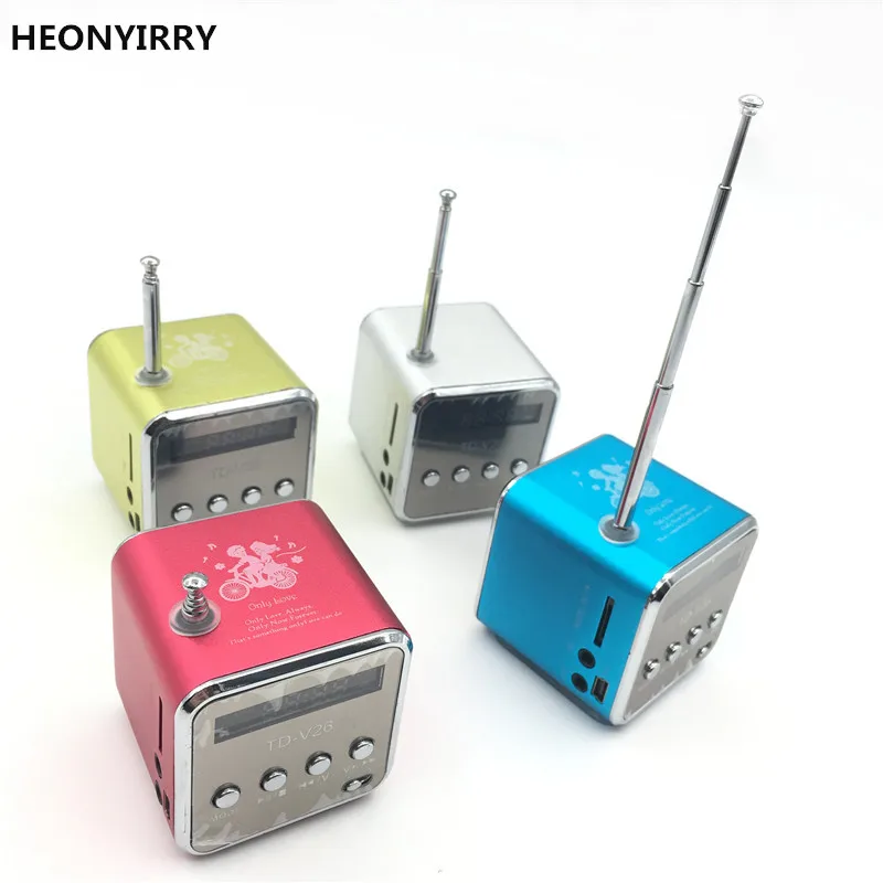 TD-V26 digital radio Mini Speaker portable Radio FM Receiver rechargeable battery support SD/TF card music play
TD-V26 digital radio Mini Speaker portable Radio FM Receiver rechargeable battery support SD/TF card music play