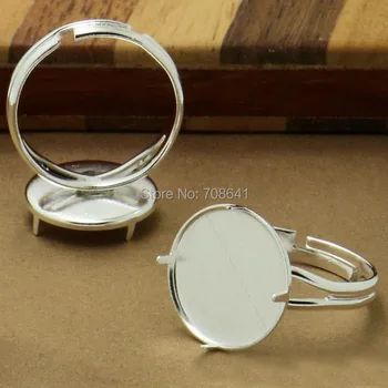 Blank Ring Settings Bases w/ 14mm Round Bezel 4 Prong Pins Tray Caps Cabochons Adjustable Rings DIY Findings Multi-color Plated
Blank Ring Settings Bases w/ 14mm Round Bezel 4 Prong Pins Tray Caps Cabochons Adjustable Rings DIY Findings Multi-color Plated