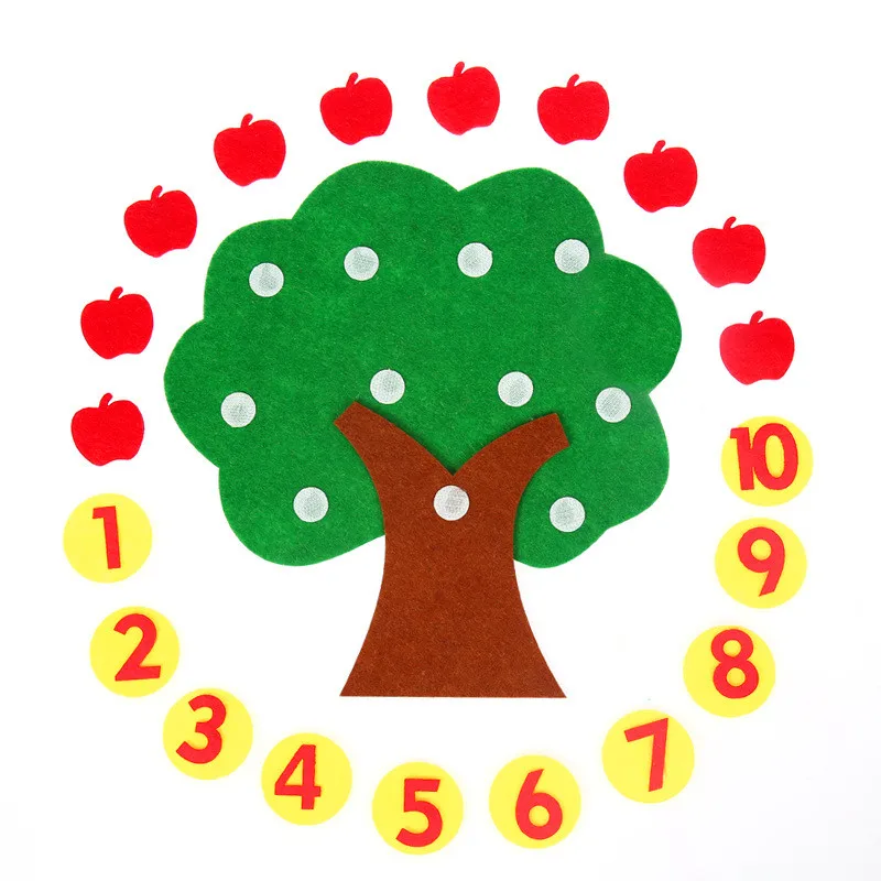 DIY Children Educational Apple Tree Toy Felt Cloth Durable Digital Cognitive Child Montessori Education Supplies Toys Kids Gifts
DIY Children Educational Apple Tree Toy Felt Cloth Durable Digital Cognitive Child Montessori Education Supplies Toys Kids Gifts