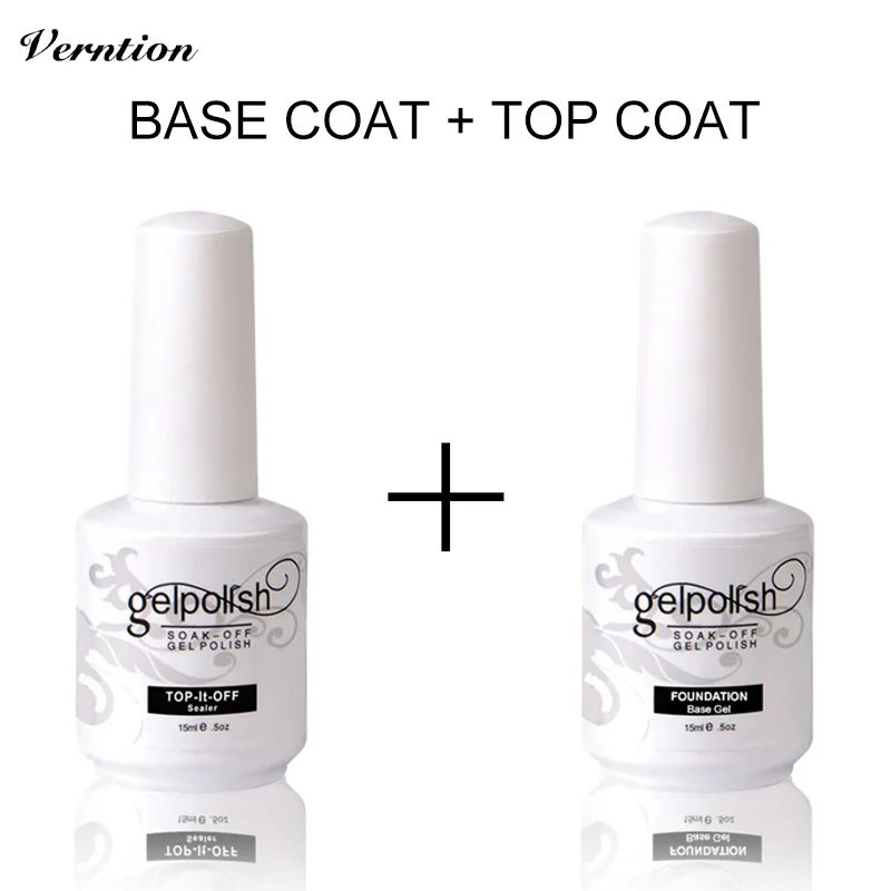 Verntion 15ML Top and Base Coat Gel New Items Nails 2018 Foundation UV Ge LNail Polish Long Lasting Nail Primer Gel Uv Lamp
Verntion 15ML Top and Base Coat Gel New Items Nails 2018 Foundation UV Ge LNail Polish Long Lasting Nail Primer Gel Uv Lamp