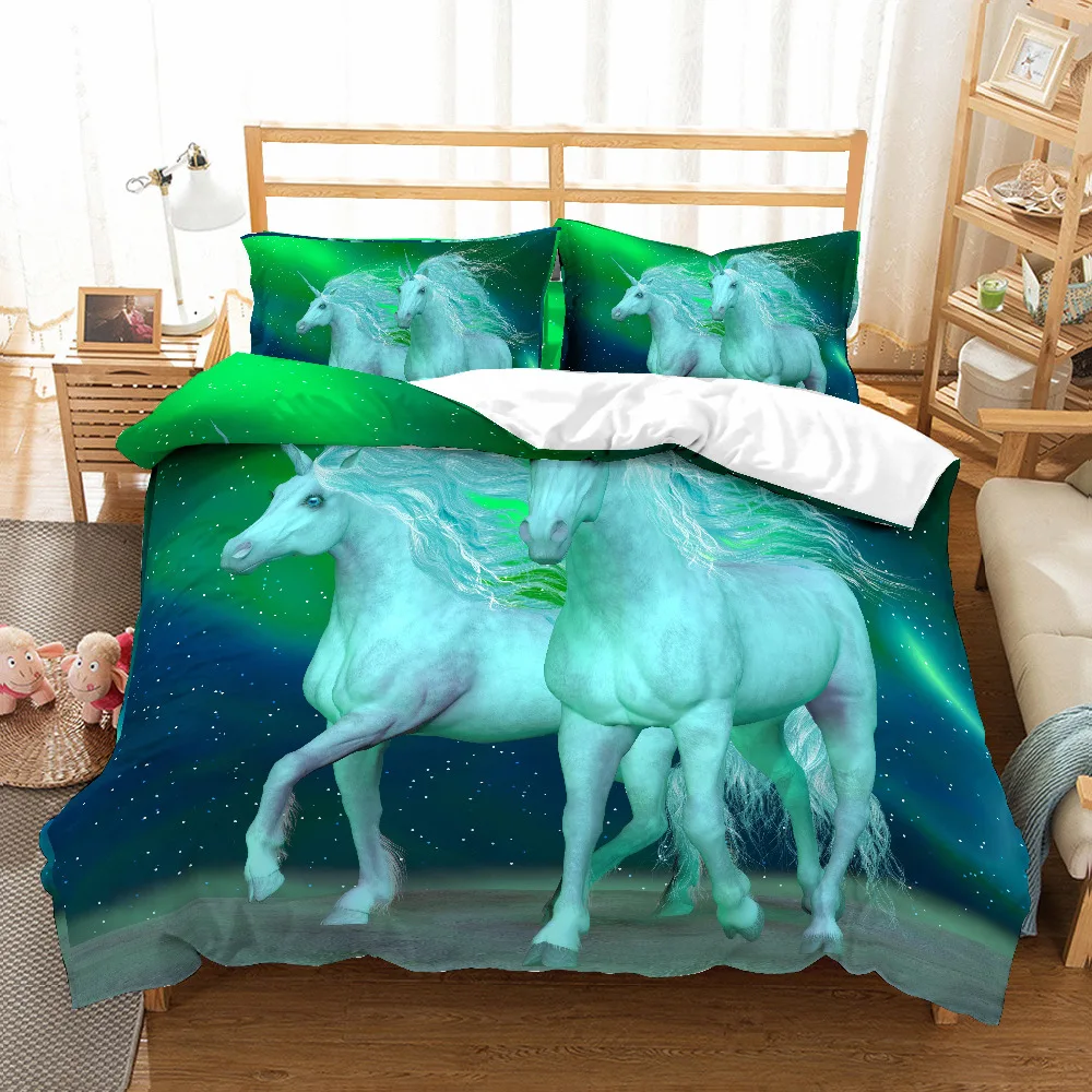 3D print Bedding set romantic unicorn run together kids'/lovers' gift Duvet cover set Home Textiles
3D print Bedding set romantic unicorn run together kids'/lovers' gift Duvet cover set Home Textiles