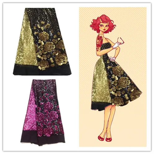 2016 Popular flower French net Lace Fabric with sequins for dress African organza mesh cloth.High quality nigerian fabrics
2016 Popular flower French net Lace Fabric with sequins for dress African organza mesh cloth.High quality nigerian fabrics