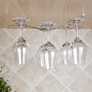 304 stainless steel wine cup rack wine rack rack shelf hanging upside down Wine cup goblet 
304 stainless steel wine cup rack wine rack rack shelf hanging upside down Wine cup goblet