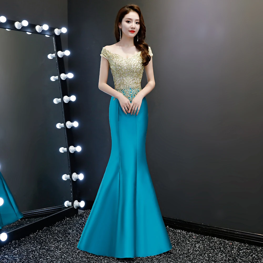 Sexy Female Summer Short Sleeve Qipao Elegant Slim O-neck Cheongsam Full Length Mermaid Women Annual Meeting Dress Size S-XXL
Sexy Female Summer Short Sleeve Qipao Elegant Slim O-neck Cheongsam Full Length Mermaid Women Annual Meeting Dress Size S-XXL